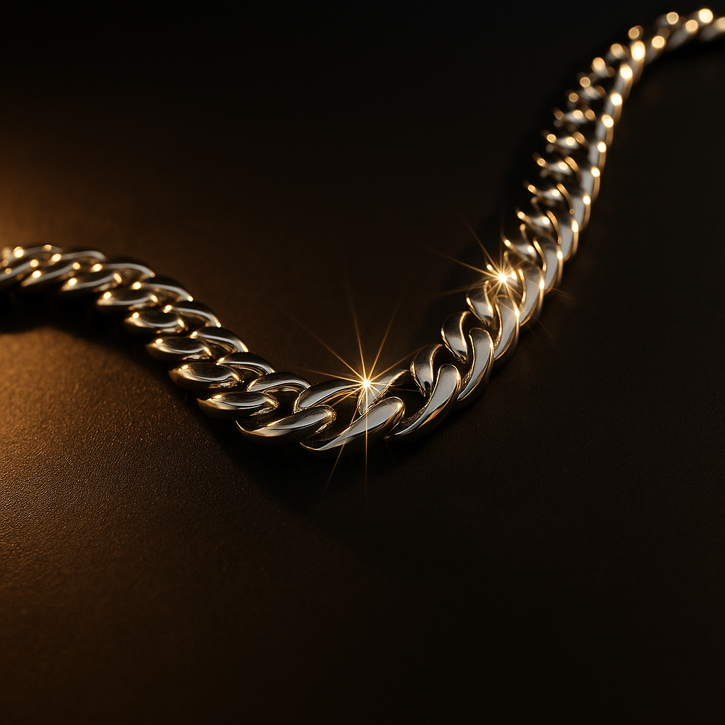 Avenoir Silver Cuban Link Chains – 316L Stainless Steel