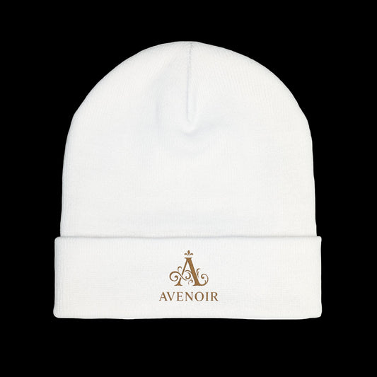 Avenoir Knit Beanie — Gold Crest Winter Hat