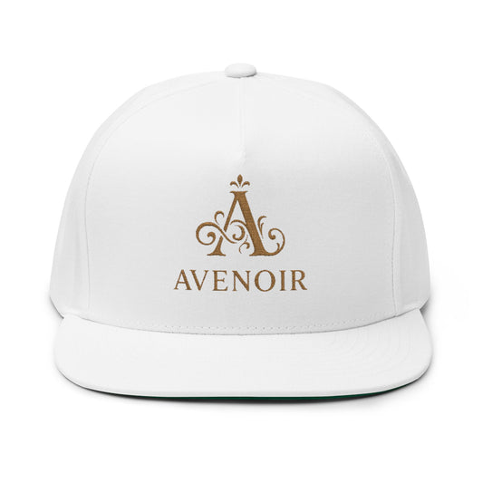 Avenoir - Stylish Embroidered Flat Bill Cap