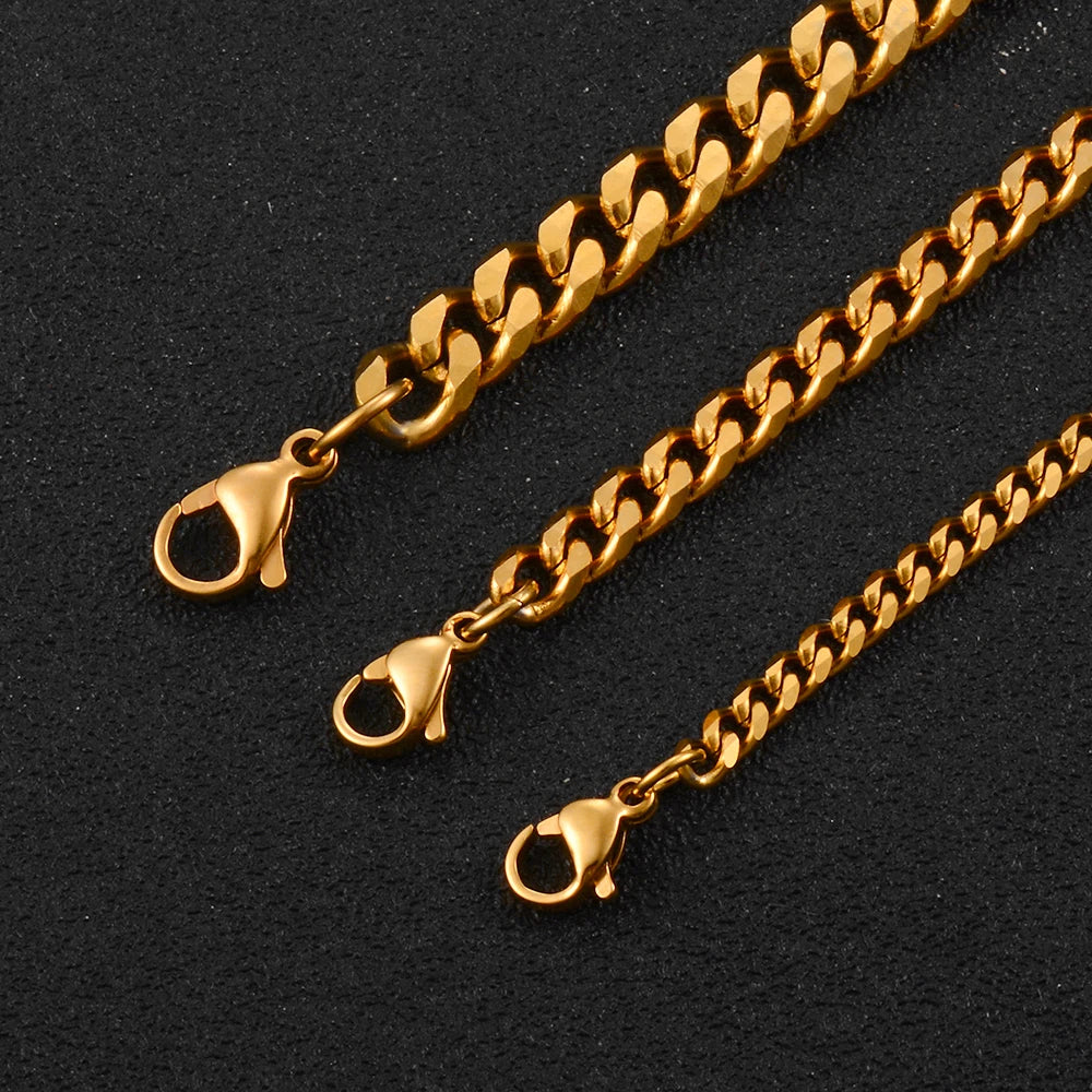 Avenoir Gold Cuban Link Chain – 316L Stainless Steel